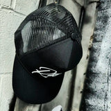 REAL CURVED BILL BLACK HAT