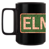 ELM ST BLACK COFFEE MUG