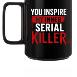 SERIAL KILLER BLACK COFFEE MUG