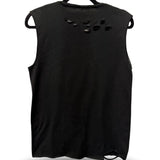 ELM ST SLASHED SHOULDERS ROAD RASH TANK TOP