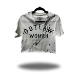 OUTLAW WOMAN OIL SPILL ROAD RASH CROP TOP