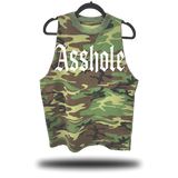 ASSHOLE VINTAGE CAMO ROAD RASH TANK TOP