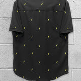 ESSENTIAL BAD LUCK SUCKS BLACK BUTTON UP