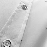 ESSENTIAL BAD LUCK SUCKS WHITE BUTTON UP