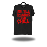 SERIAL KILLER DOCUMENTRIES AND CHILL BLACK CLASSIC TEE
