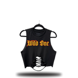 WILD ONE ROAD RASH MID SPINE CROP TOP