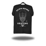 DEATH BEFORE SHAVING BLACK CLASSIC TEE