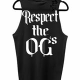 RESPECT THE OG'S ROAD RASH BLACK TANK TOP