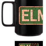 ELM ST BLACK COFFEE MUG