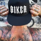 BIKER FLAT BILL HAT