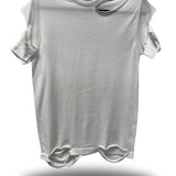 ROAD RASH SLASHED SLEEVES WHITE TEE