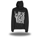 ENJOY THIS LIFE BLACK HOODIE