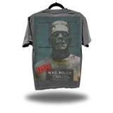 FAFO FRANKENSTEIN FADED BLACK OVERSIZED TEE
