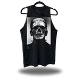FRANKENSTEIN SKULL ROAD RASH BLACK TANK TOP