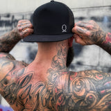 TDC SYMBOL BLACK FLAT BILL HAT