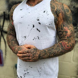 OIL ROAD RASH WHITE TANK TOP 1.0