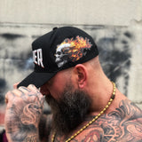 SINNER FLAMING RETRO BLACK HAT