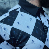 BLUE ICE SKULL GOLF POLO