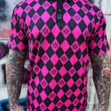 FLAMINGO DIAMOND SKULLS GOLF POLO