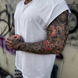 ROAD RASH MUSCLE WHITE TEE