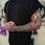 ROAD RASH MUSCLE BLACK TEE