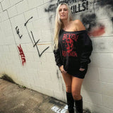 BE YOU WIDE NECK SWEATSHIRT