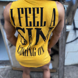 COMING ON TANK TOP*YELLOW*