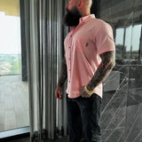 ESSENTIAL CANDY PINK BUTTON UP