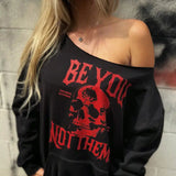 BE YOU WIDE NECK SWEATSHIRT