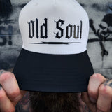 OLD SOUL WHITE & BLACK BASEBALL HAT