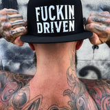 FUCKIN DRIVEN BLACK FLAT BILL HAT