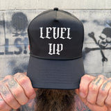 LEVEL UP CURVED BILL BLACK HAT