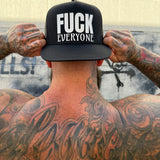 FUCK EVERYONE 2.0 BLACK FLAT BILL HAT