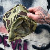 LONE WOLF HEAD FOAM CURVED BILL SAND CAMO HAT