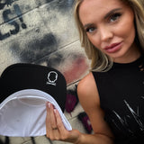 USA RED FLAG WHITE & BLACK BASEBALL HAT