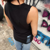 ROAD RASH COLLAR BLACK TANK TOP