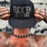 LET EM HATE ELECTRIC BLACK FLAT BILL HAT