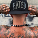 HATED ELECTRIC BLACK FLAT BILL HAT