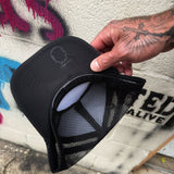 ASSHOLE ELECTRIC BLACK CURVED BILL BLACK HAT
