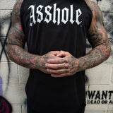 ASSHOLE ROAD RASH BLACK TANK TOP
