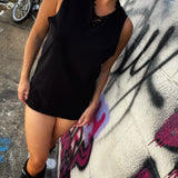 ROAD RASH BLACK BACK CUT TANK TOP