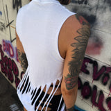 ROAD RASH DIAMOND CUT WHITE TANK TOP