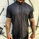 ESSENTIAL BLACK BUTTON UP