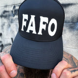 FAFO WHITE FLEXFIT HAT