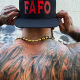 FAFO RED FLAT BILL HAT