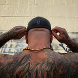 BAD INFLUENCE BLACK ON BLACK FLEXFIT COTTON HAT