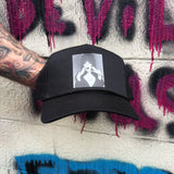 ELVIRA CURVED BILL BLACK HAT
