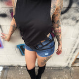 ROAD RASH BLACK CROP TANK TOP 4.0