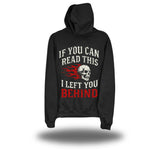 LEFT YOU BEHIND BLACK HOODIE