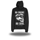 NO ENGINE NO SOUL BLACK HOODIE